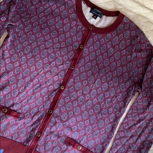 EUC Lands' End Supima Cotton Cardigan Sweater, M